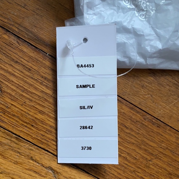 NEW Bridal Beaded Belt Appliqué Ivory Silver - Picture 10 of 10